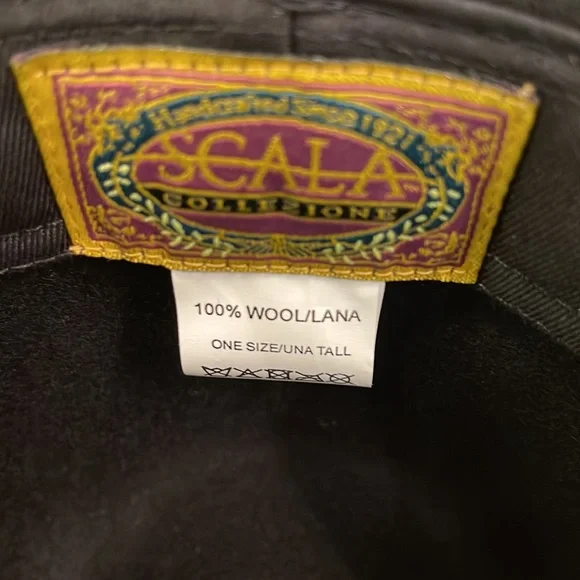 NWOT Scala black wool hat - Picture 4 of 4